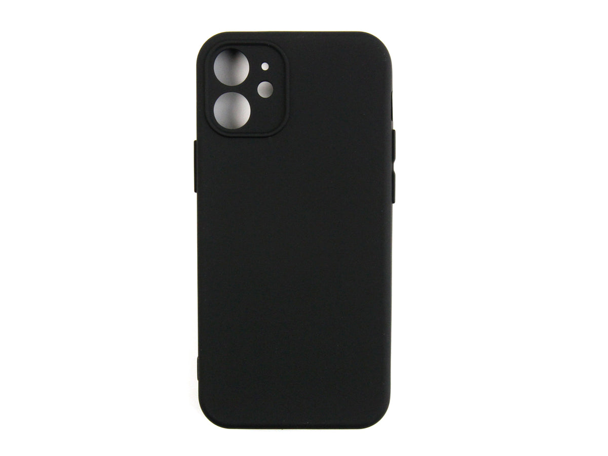 Rixus For iPhone 12 Mini Soft TPU Phone Case Black