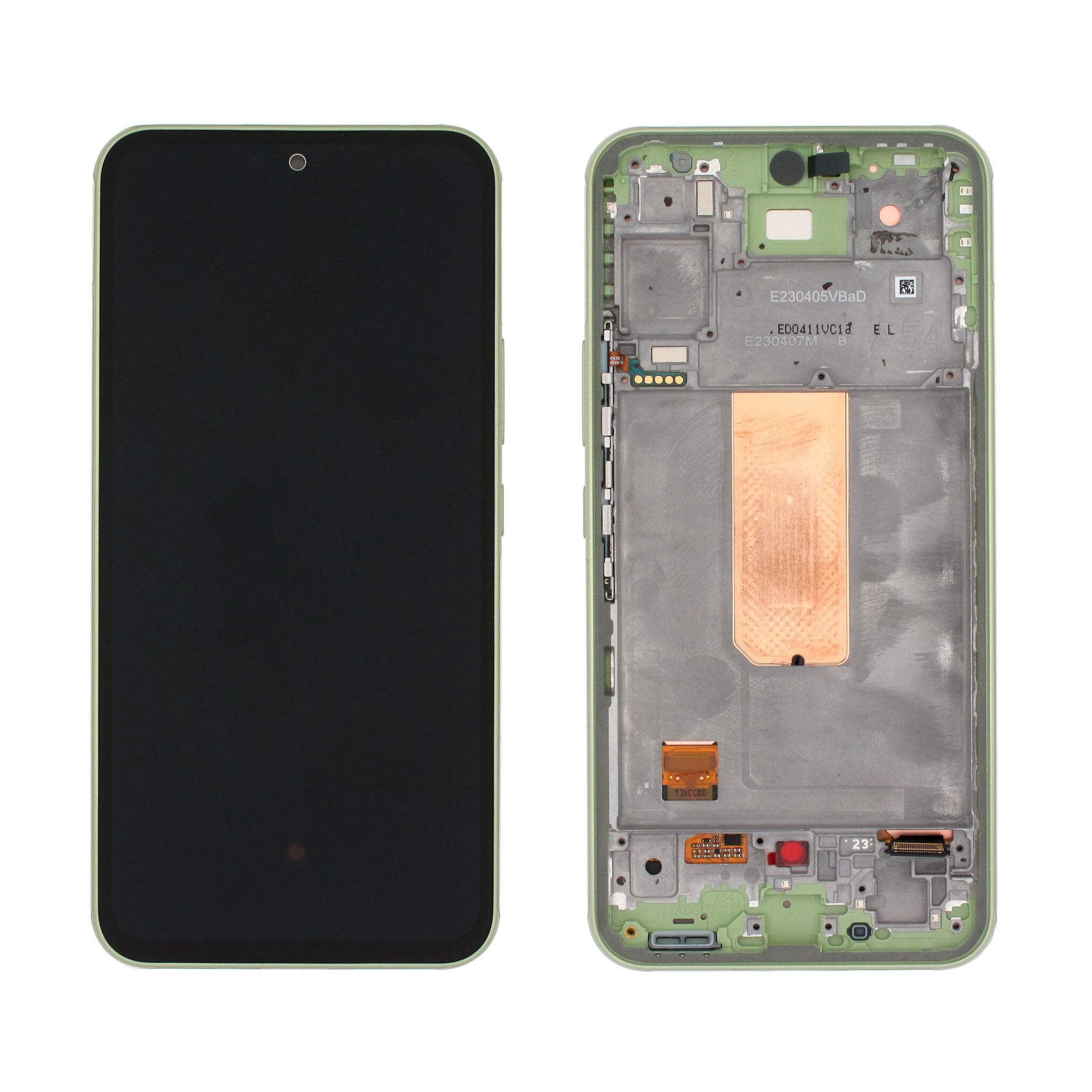 Samsung Galaxy A54 5G A546B Display And Digitizer With Frame Lime Service Pack