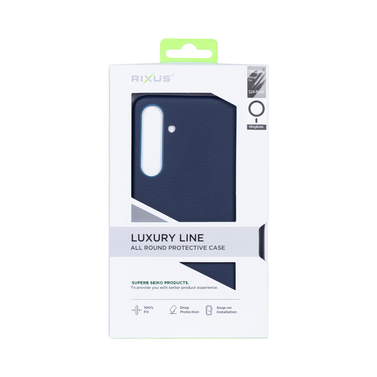 Rixus Classic 02 Case With MagSafe For Samsung Galaxy S24 Plus S926B Blue