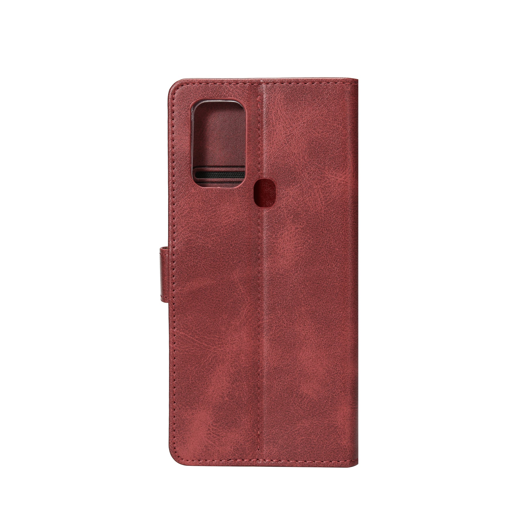 Rixus Bookcase For Samsung Galaxy A21s A217F Dark Red