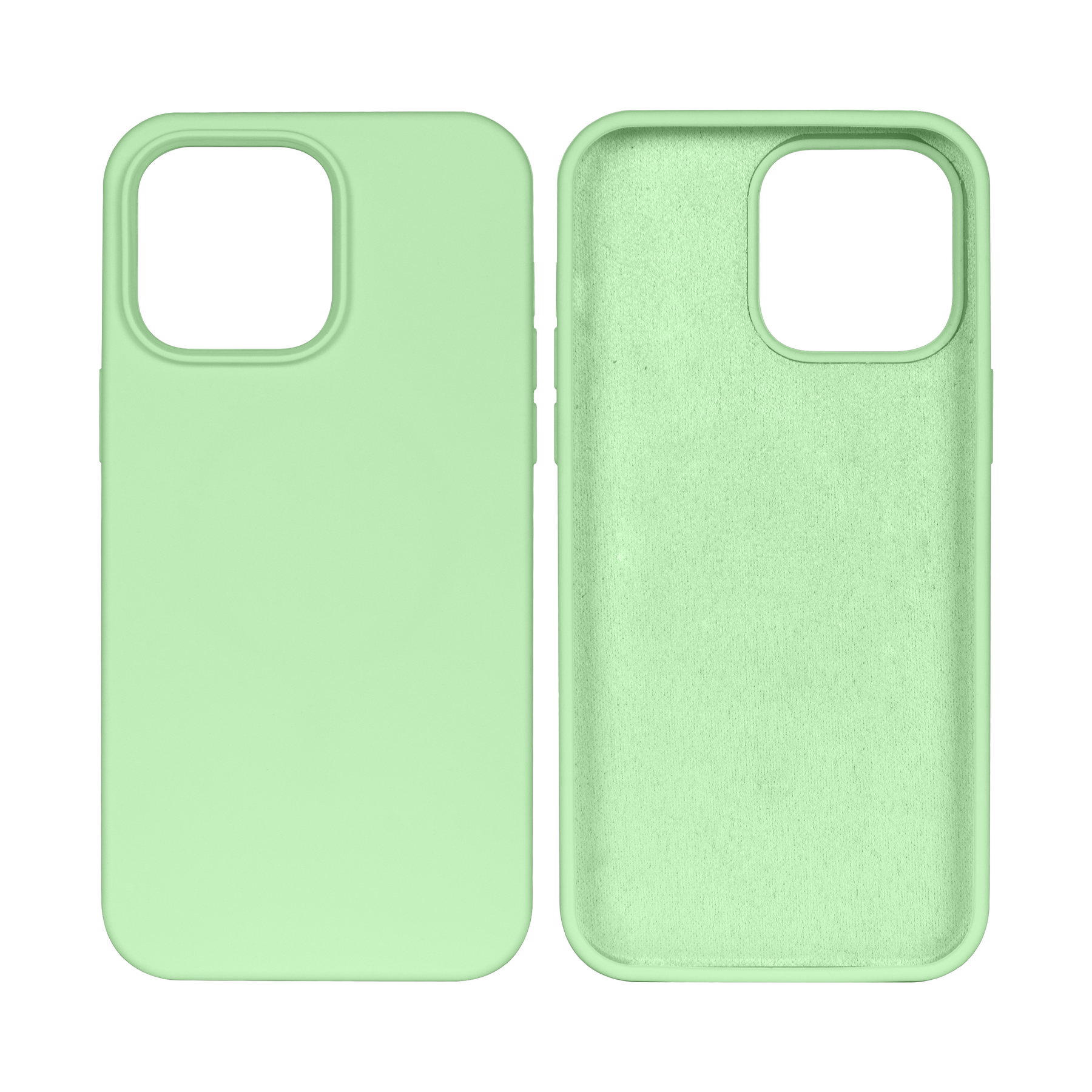 Rixus For iPhone 15 Plus Soft TPU Phone Case Matcha Green