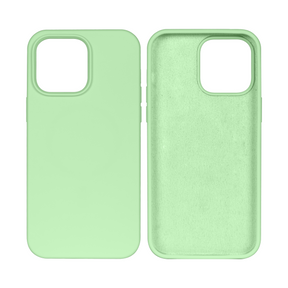 Rixus For iPhone 15 Plus Soft TPU Phone Case Matcha Green