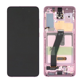 Samsung Galaxy S20 G980F, S20 5G G981F Display and Digitizer Complete Cloud Pink (No Camera)