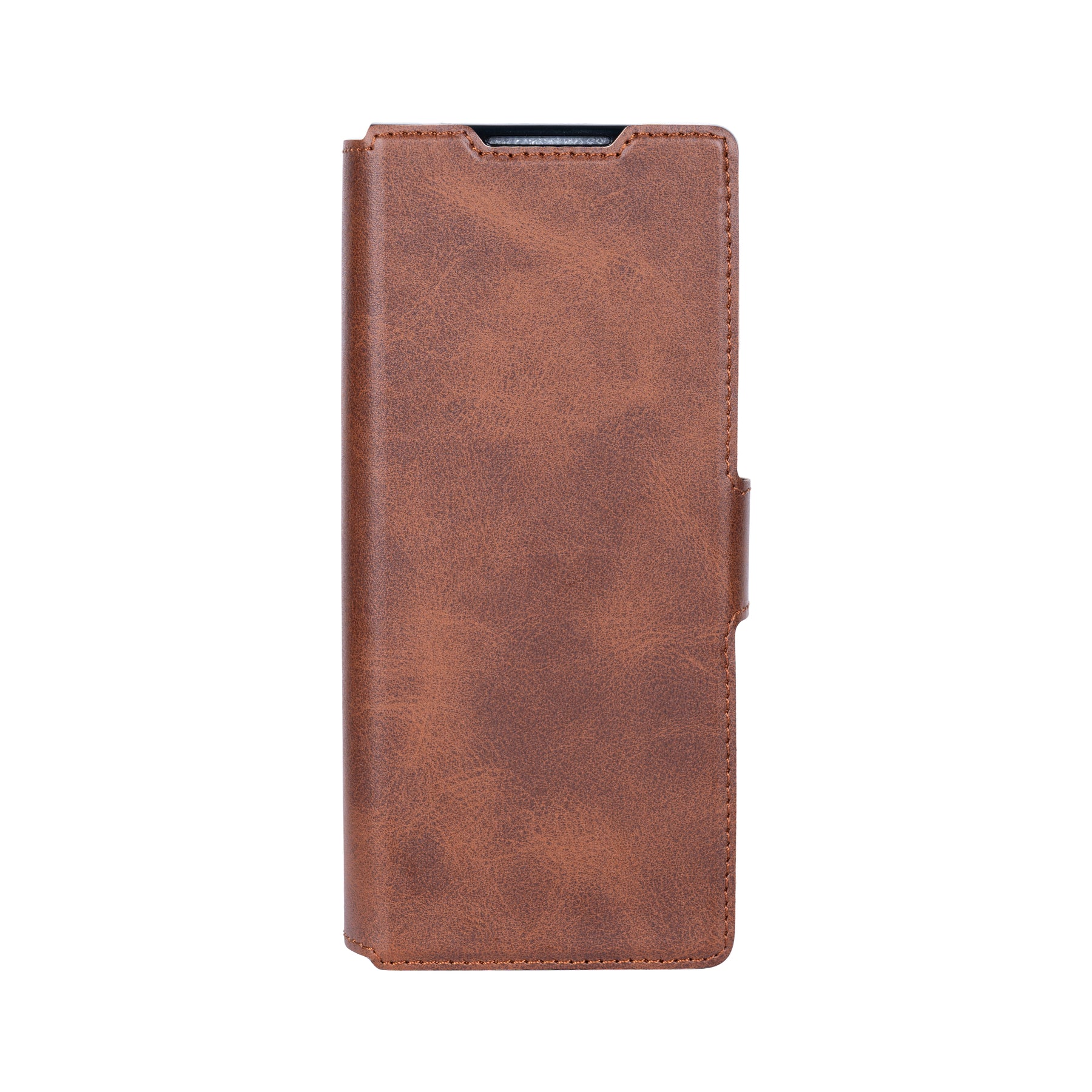 Rixus Wallet Case For Samsung Galaxy Z Fold 4 With Pen Holder Brown