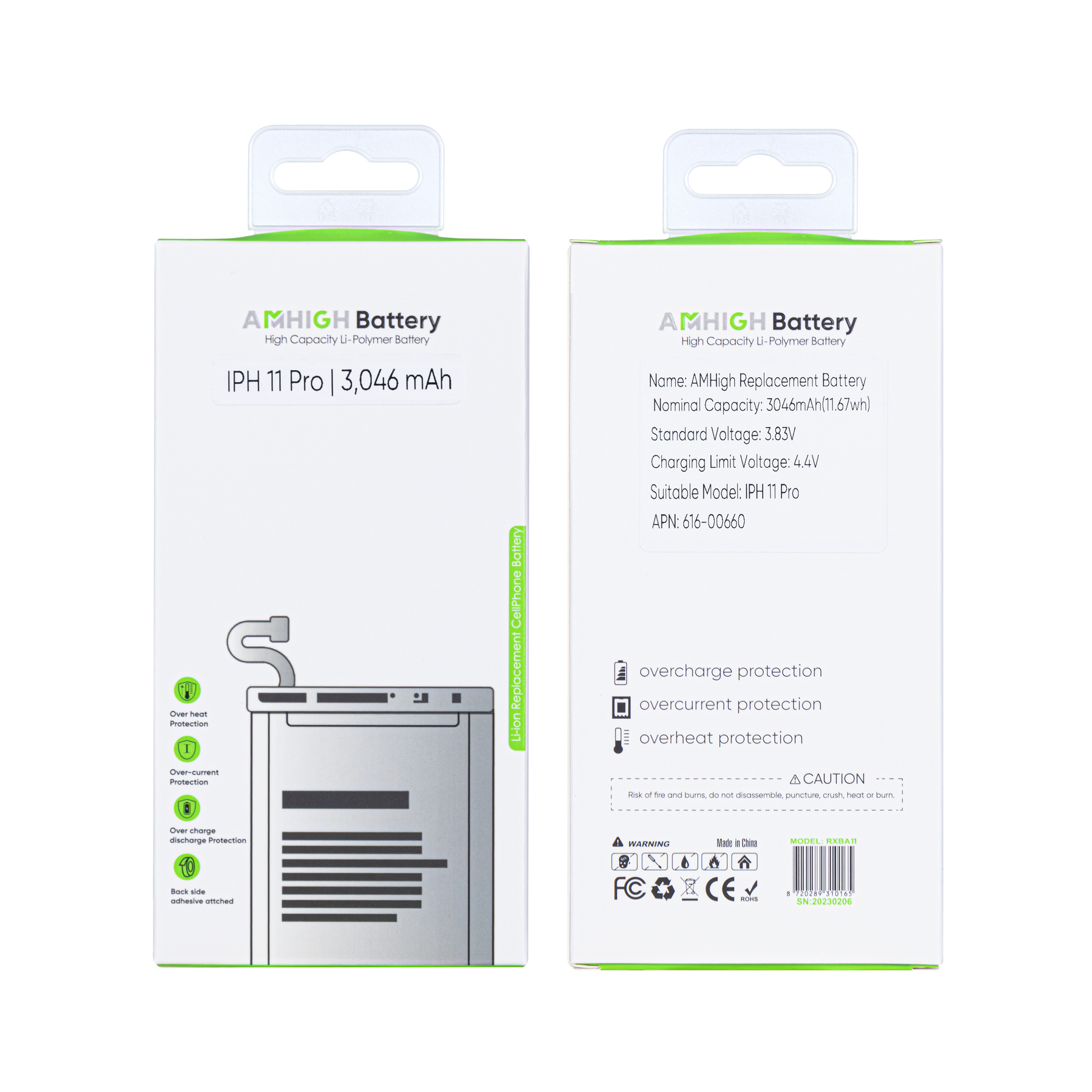 For iPhone 11 Pro Battery with TI-Chip