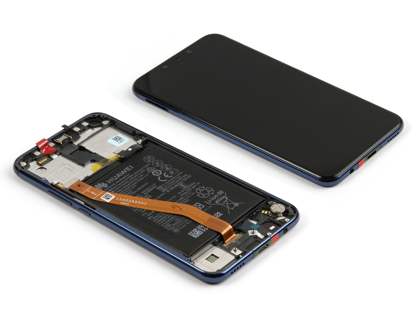 Huawei Mate 20 Lite Display And Digitizer With Frame Sapphire Blue Service Pack