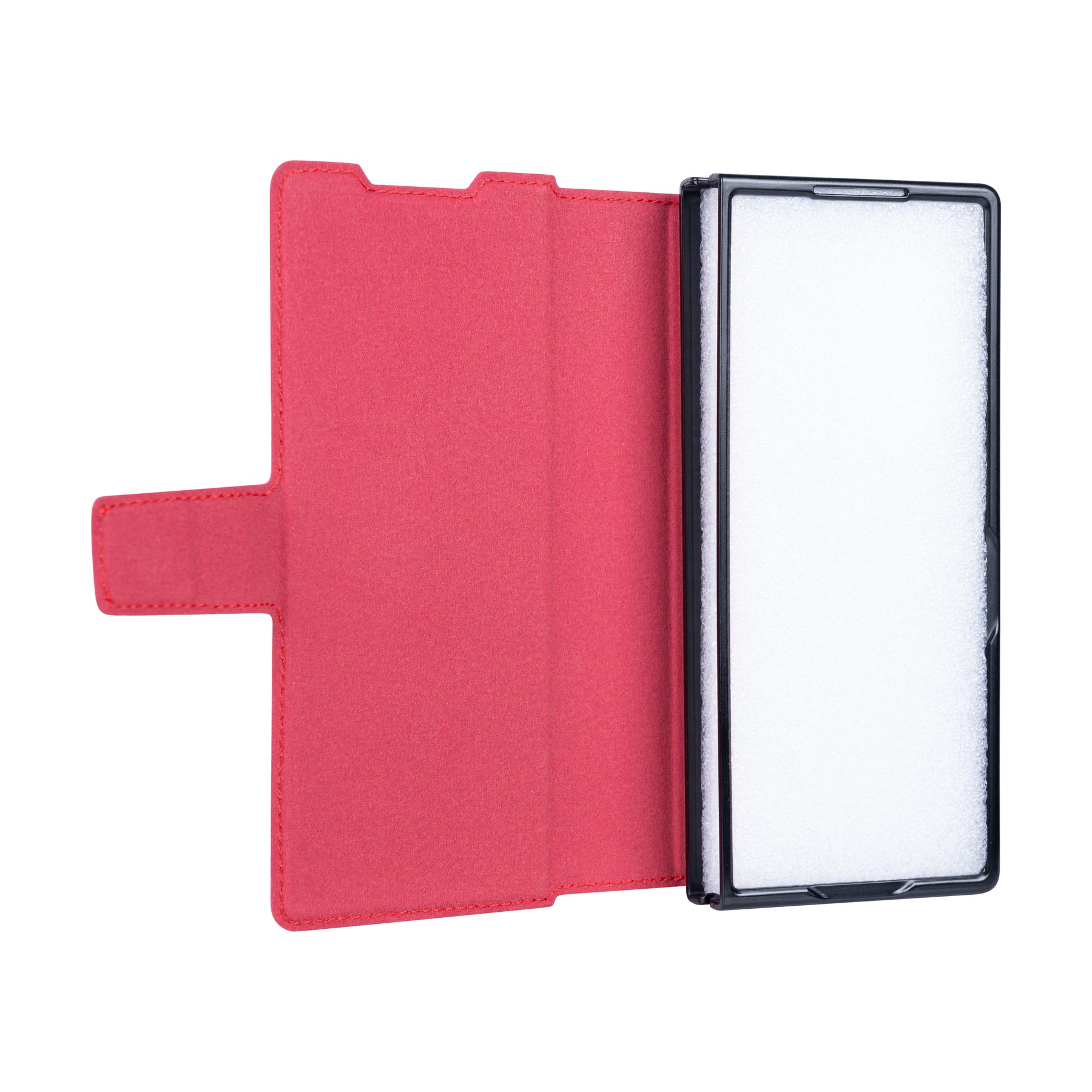 Rixus Wallet Case For Samsung Galaxy Z Fold 6 With Pen Holder Red