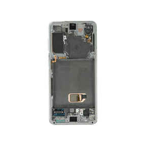 Samsung Galaxy S21 5G G991B Display And Digitizer With Frame No Camera Phantom White Service Pack