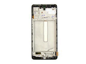 Samsung Galaxy M52 5G M526B Display And Digitizer With Frame Black Service Pack