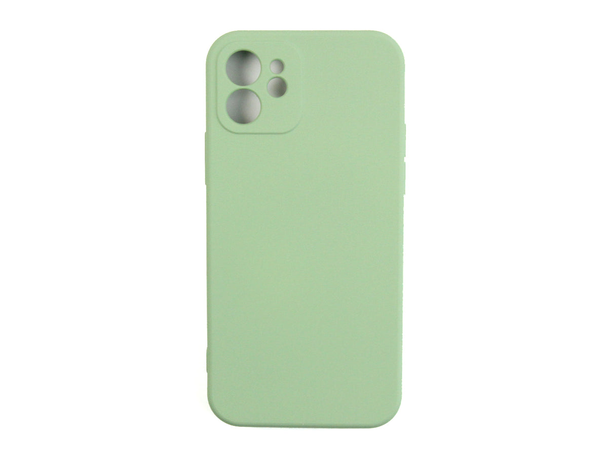 Rixus For iPhone 12 Soft TPU Phone Case Matcha