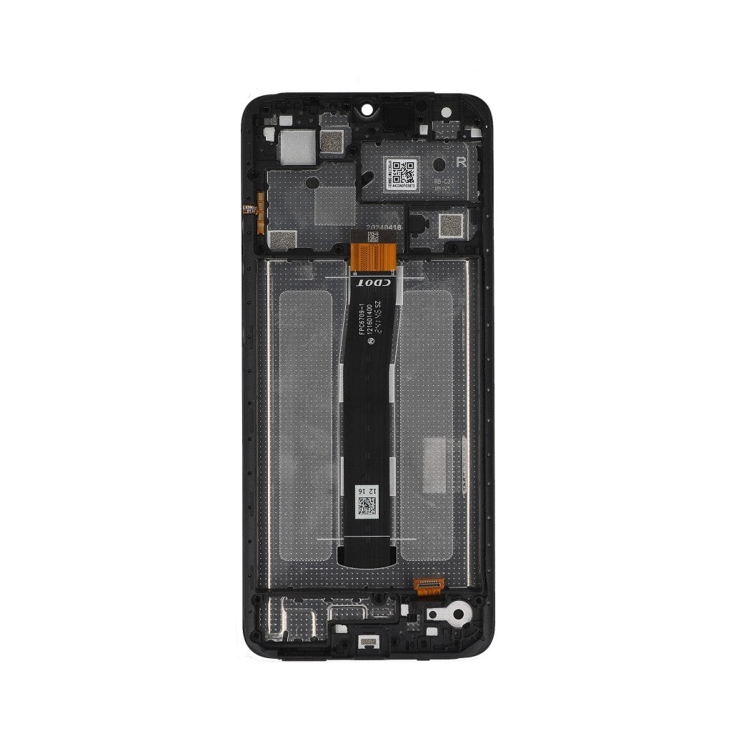 Xiaomi Redmi 12C Display And Digitizer With Frame Black Service Pack