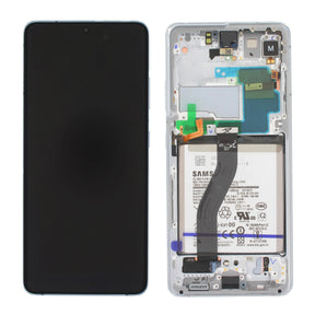 Samsung Galaxy S21 Ultra 5G G998B Display and Digitizer Complete Silver Service Pack