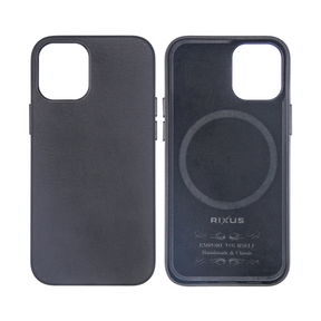 Rixus For iPhone 15 Pro Classic 02 Case With MagSafe Black