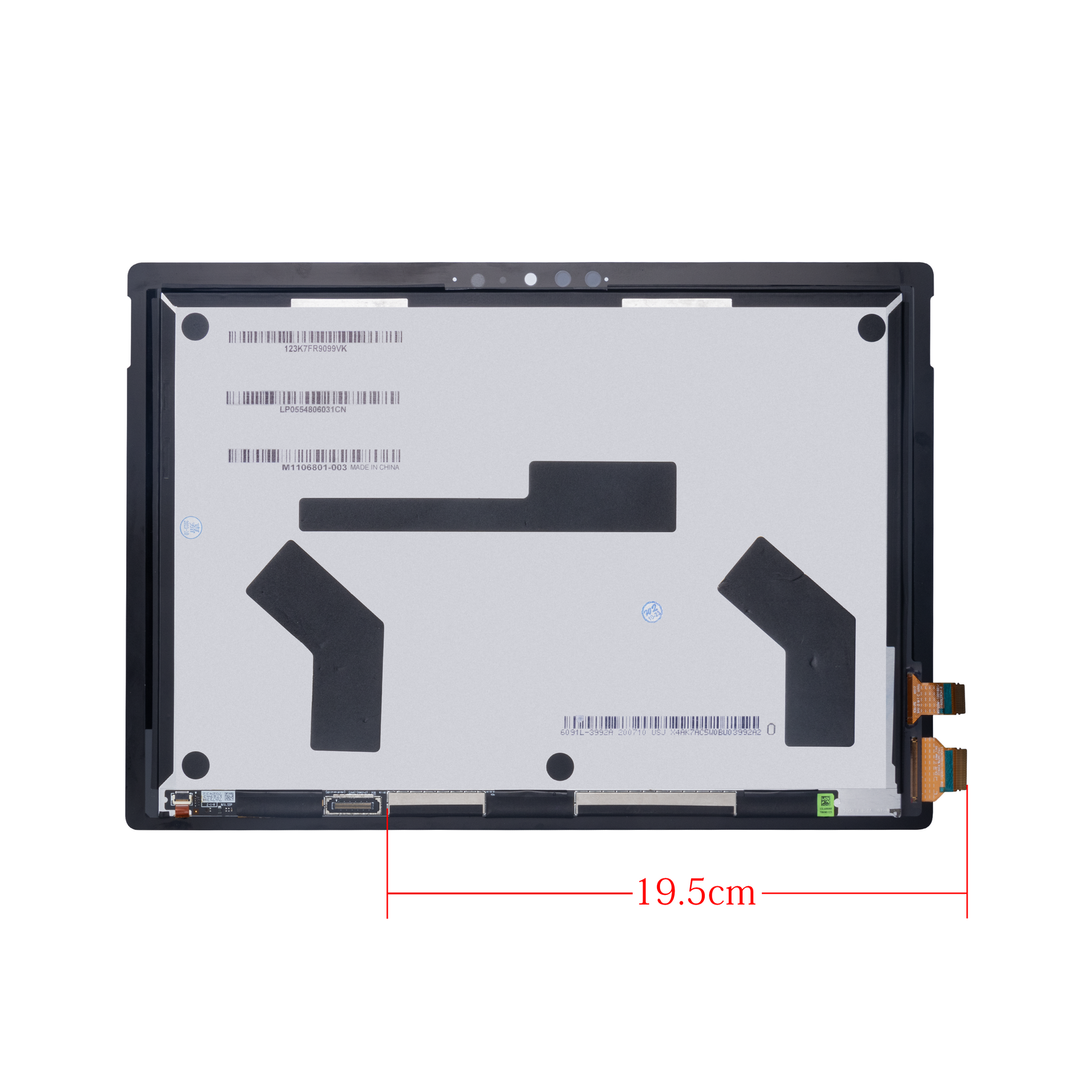 Microsoft Surface Pro 7 Display And Digitizer Black Refurbished