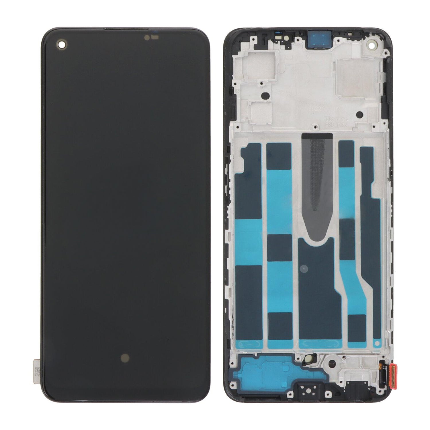 Oppo Find X5 Lite CPH2371, Reno 7 5G CPH2371 Display And Digitizer With Frame Black OEM