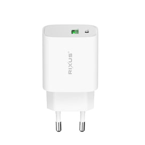 Rixus RX90L Adapter With USB-C To Lightning Cable 100CM 20W White