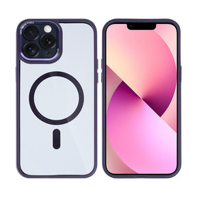 Rixus Classic 04 Case With MagSafe For iPhone 11 Pro Purple