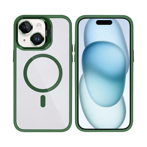 Rixus Classic 03 Case With MagSafe For iPhone 15 Plus Dark Green