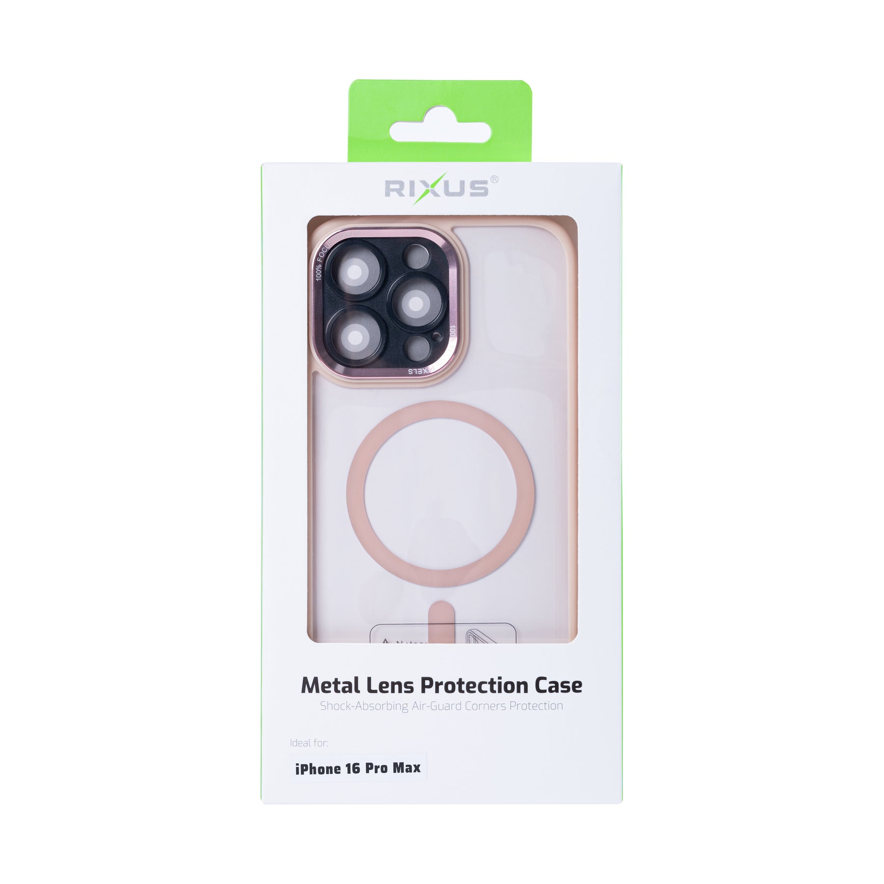 Rixus Classic 04 Case With MagSafe For iPhone 16 Pro Max Pink