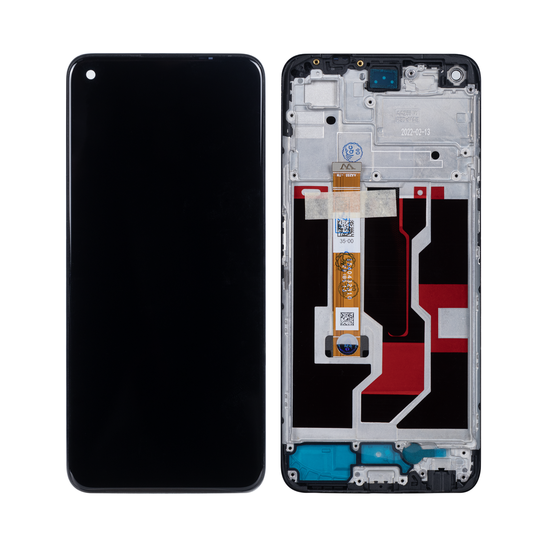 Oppo A96 CPH2333 Display And Digitizer With Frame Starry Black OEM