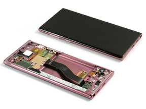 Samsung Galaxy Note 10 N970F Display and Digitizer Complete Aura Pink Service Pack