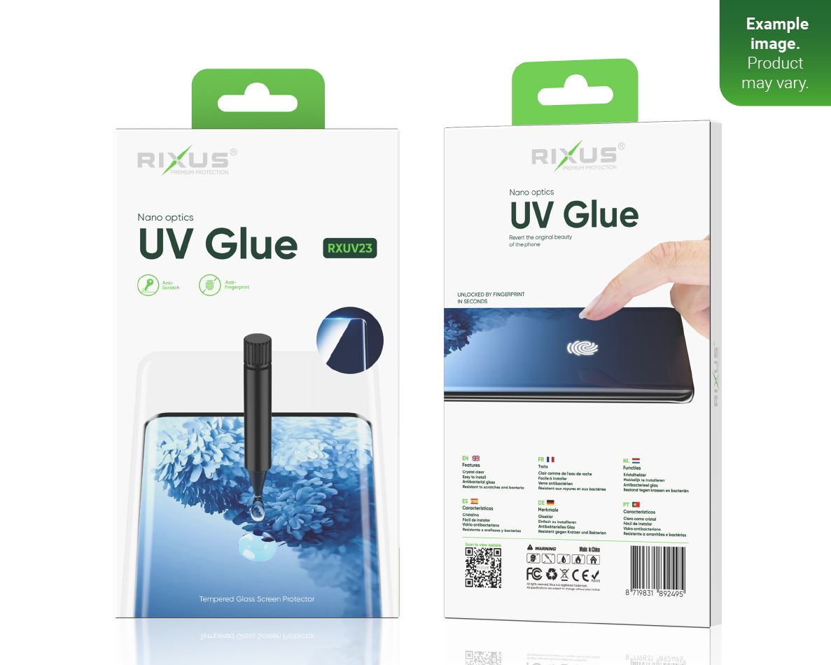 Rixus For Samsung S21 Plus 5G G996B UV Glue Liquid Glass