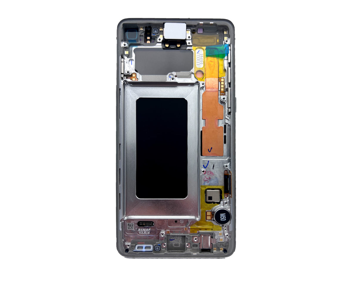 Samsung Galaxy S10 G973F Display And Digitizer Complete Prism Silver Service Pack