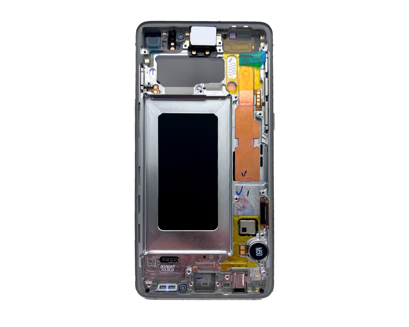Samsung Galaxy S10 G973F Display And Digitizer Complete Prism Silver Service Pack