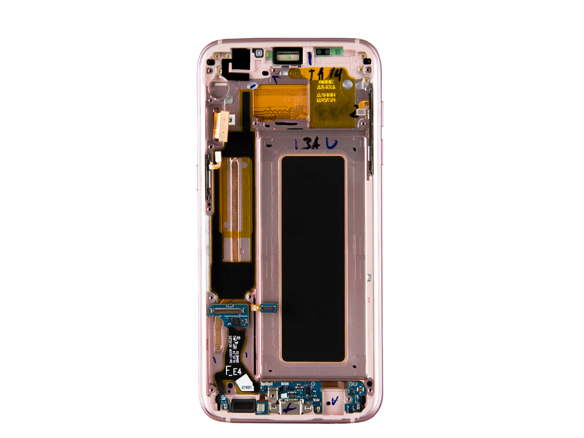 Samsung Galaxy S7 Edge G935F Display and Digitizer Complete Pink Gold Service Pack