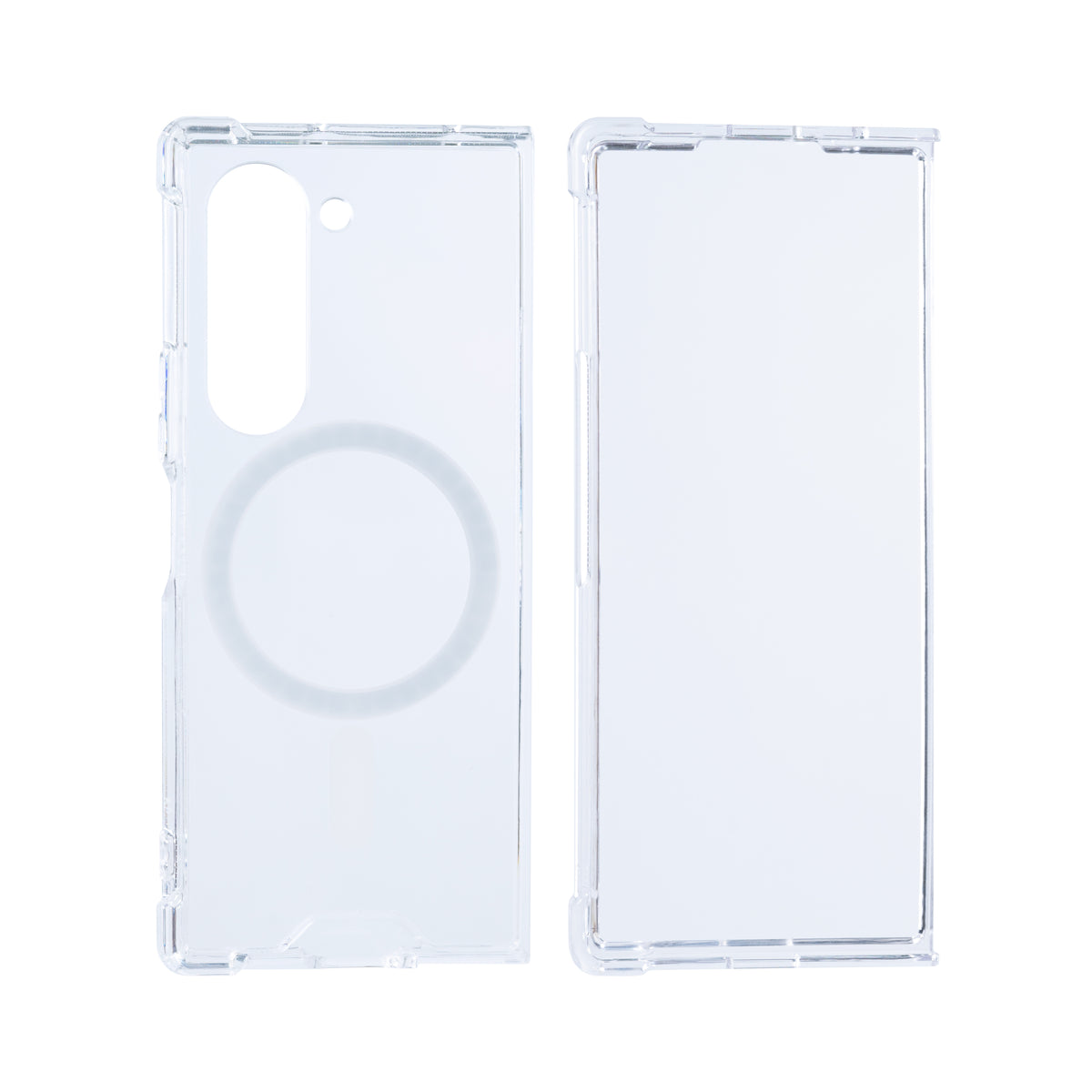 Rixus For Samsung Galaxy Z Fold6 Anti-Burst Case With MagSafe Transparent