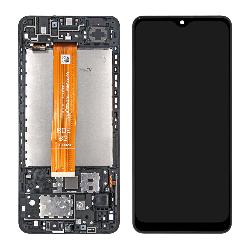 Samsung Galaxy A12s (Nacho) A127F Display And Digitizer With Frame Service Pack