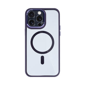 Rixus Classic 04 Case With MagSafe For iPhone 15 Pro Max Purple