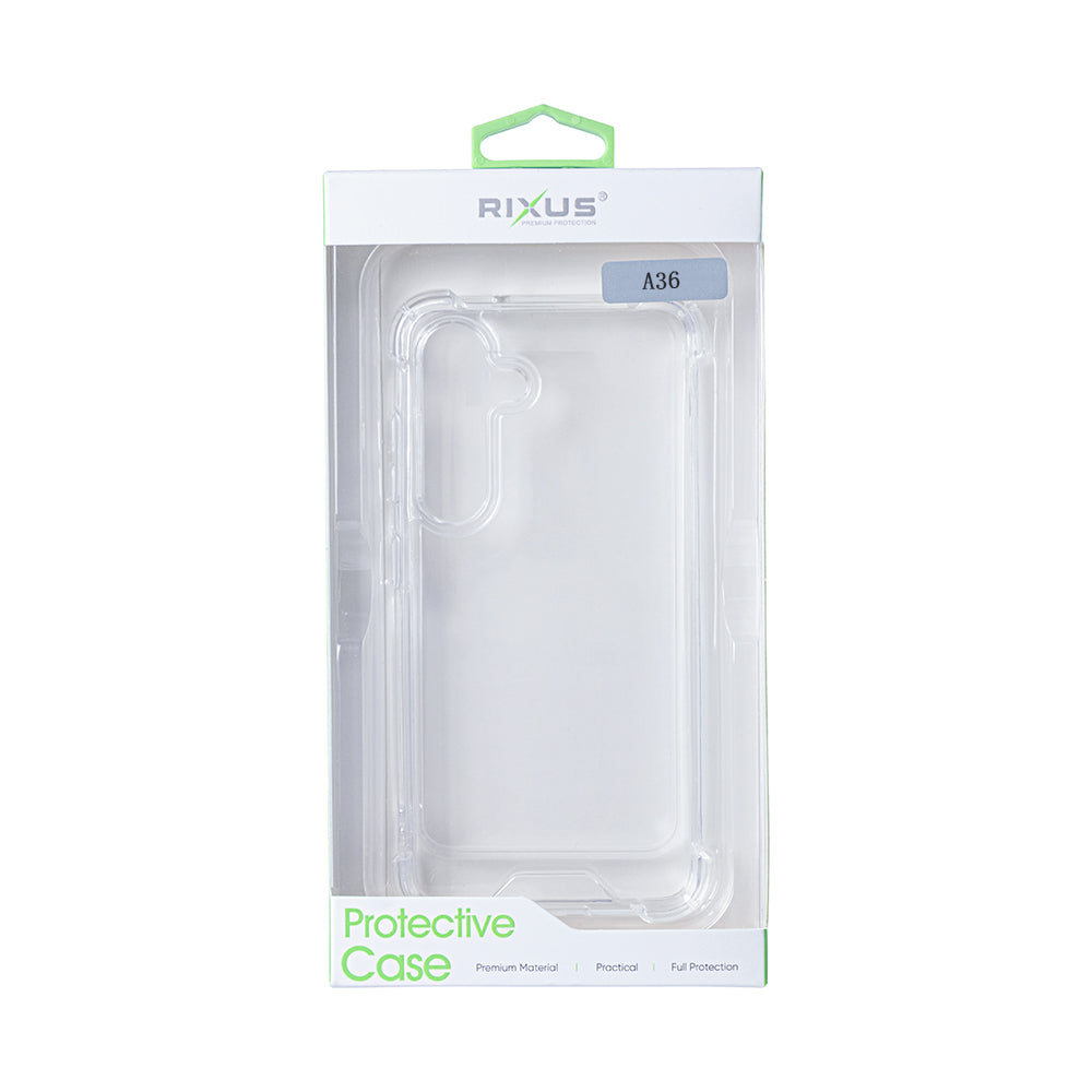 Rixus Anti-Burst Case For Samsung Galaxy A36 A366B Transparent