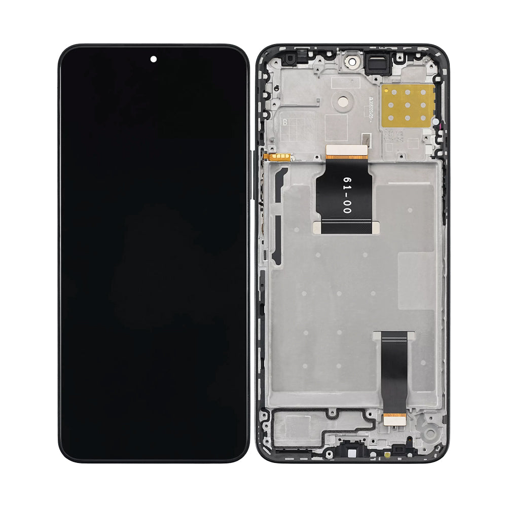 Huawei Honor X8a (CRT-LX1, CRT-LX2, CRT-LX3) Display And Digitizer With Frame Midnight Black OEM