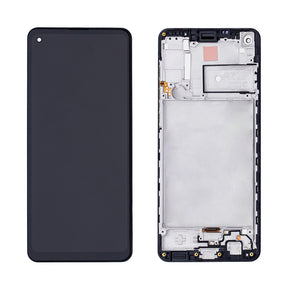 Samsung Galaxy A21s A217F Display And Digitizer With Frame Black Service Pack