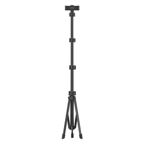 Rixus RXPH61 1.6m Extendable Cell Phone Tripod With Wireless Remote And Phone Holder Black