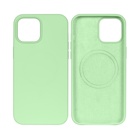 Rixus For iPhone 13 Soft TPU Phone Case With MagSafe Matcha