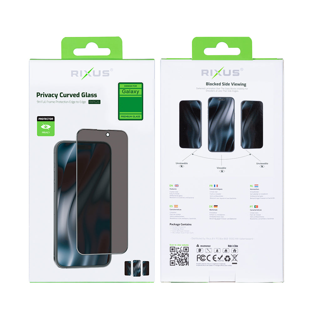 Rixus Tempered Glass Privacy For Samsung Galaxy A36 A366B