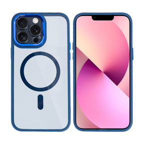 Rixus Classic 04 Case With MagSafe For iPhone 12 Pro Max Dark Blue