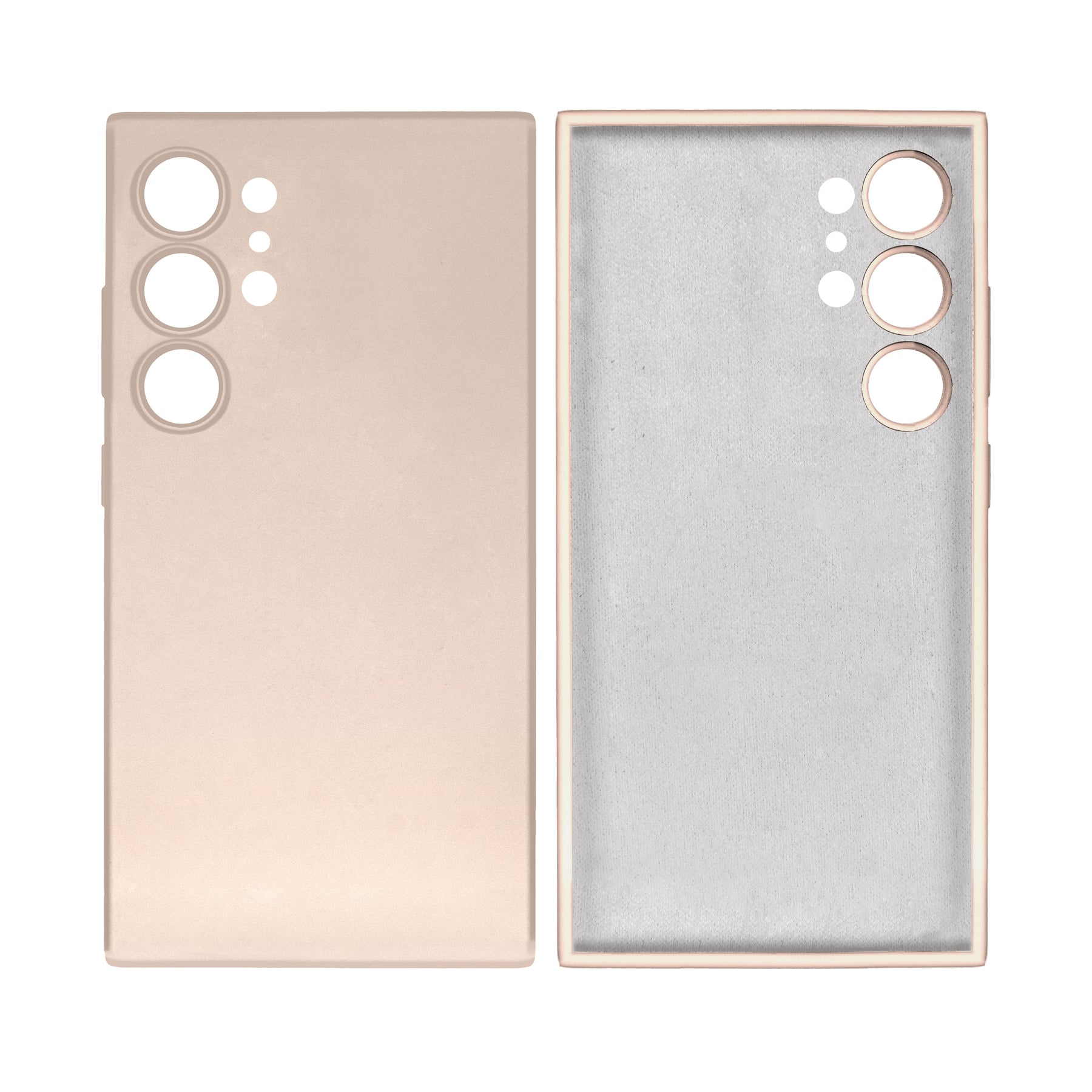 Rixus For Samsung Galaxy S24 Ultra 5G S928B Soft TPU Phone Case Gold