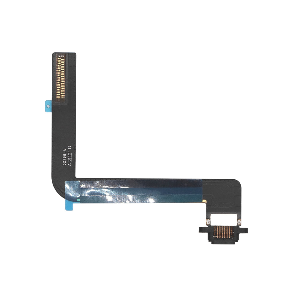 For iPad 9 (2021) 10.2, iPad 8 (2020) 10.2, iPad 7 (2019) 10.2 System Connector Flex Black