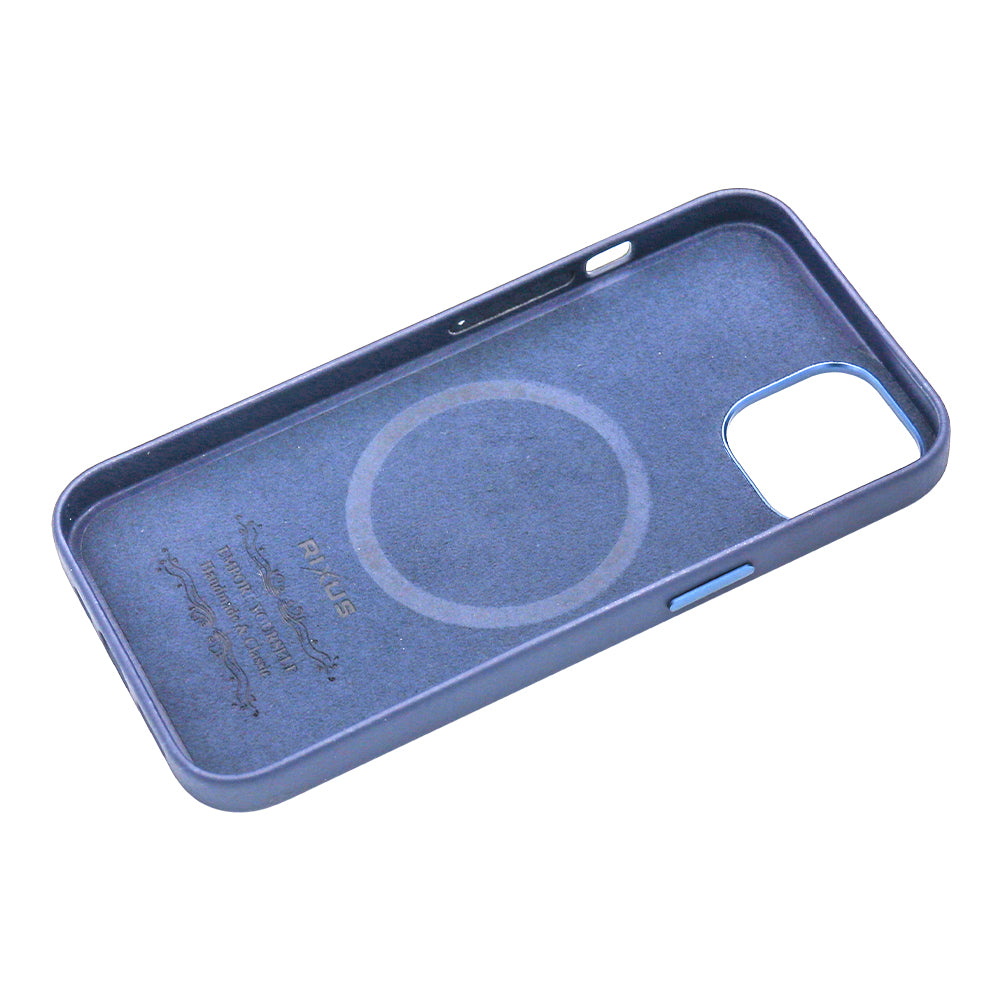 Rixus Classic 02 Case With MagSafe For iPhone 13 Blue