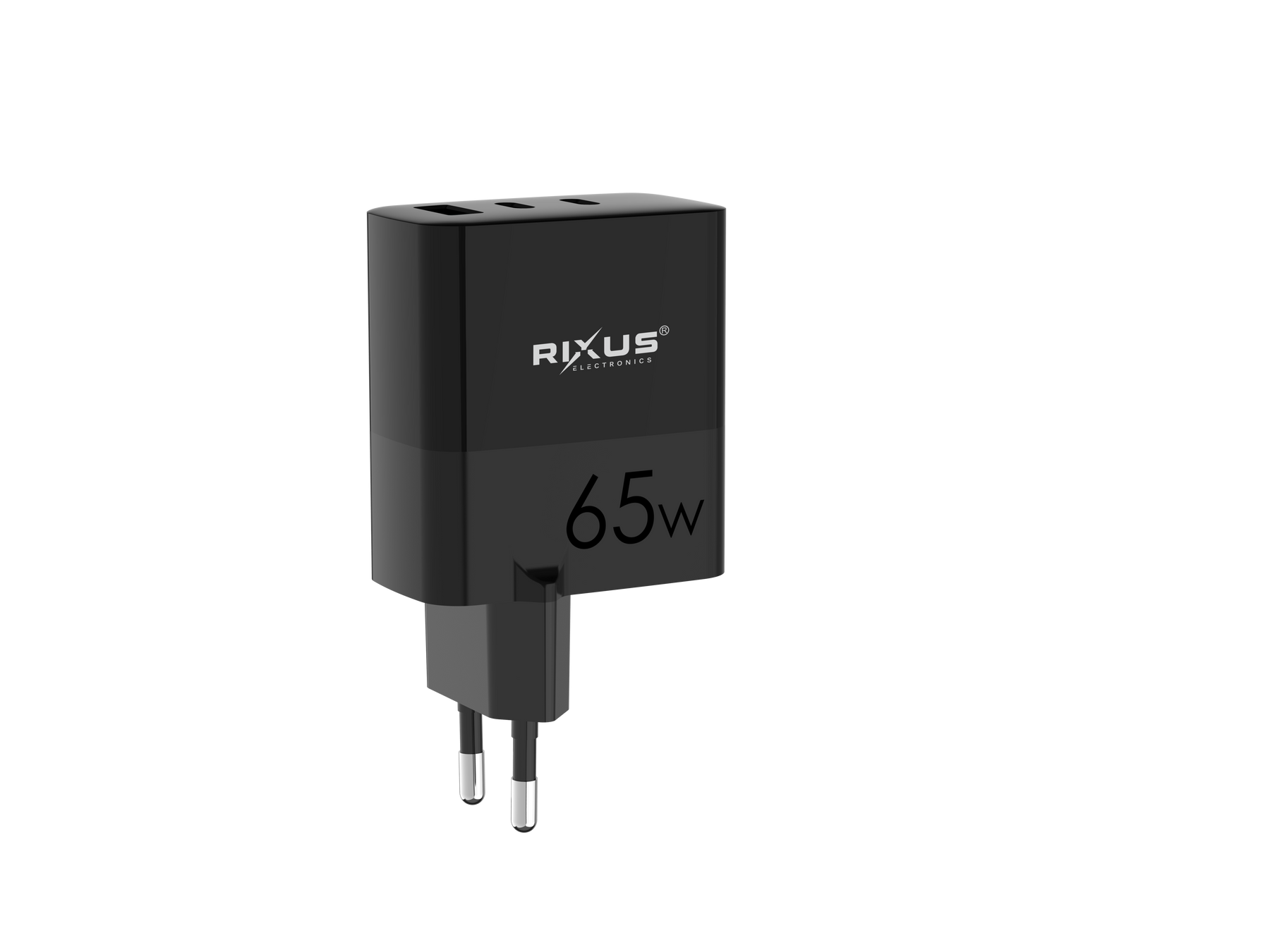 Rixus RX105 PD 65W Gan Charger Black