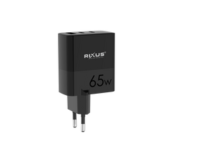 Rixus RX105 PD 65W Gan Charger Black