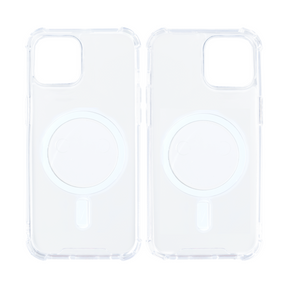 Rixus For iPhone 14 Plus Anti-Burst Case With Magsafe Transparent