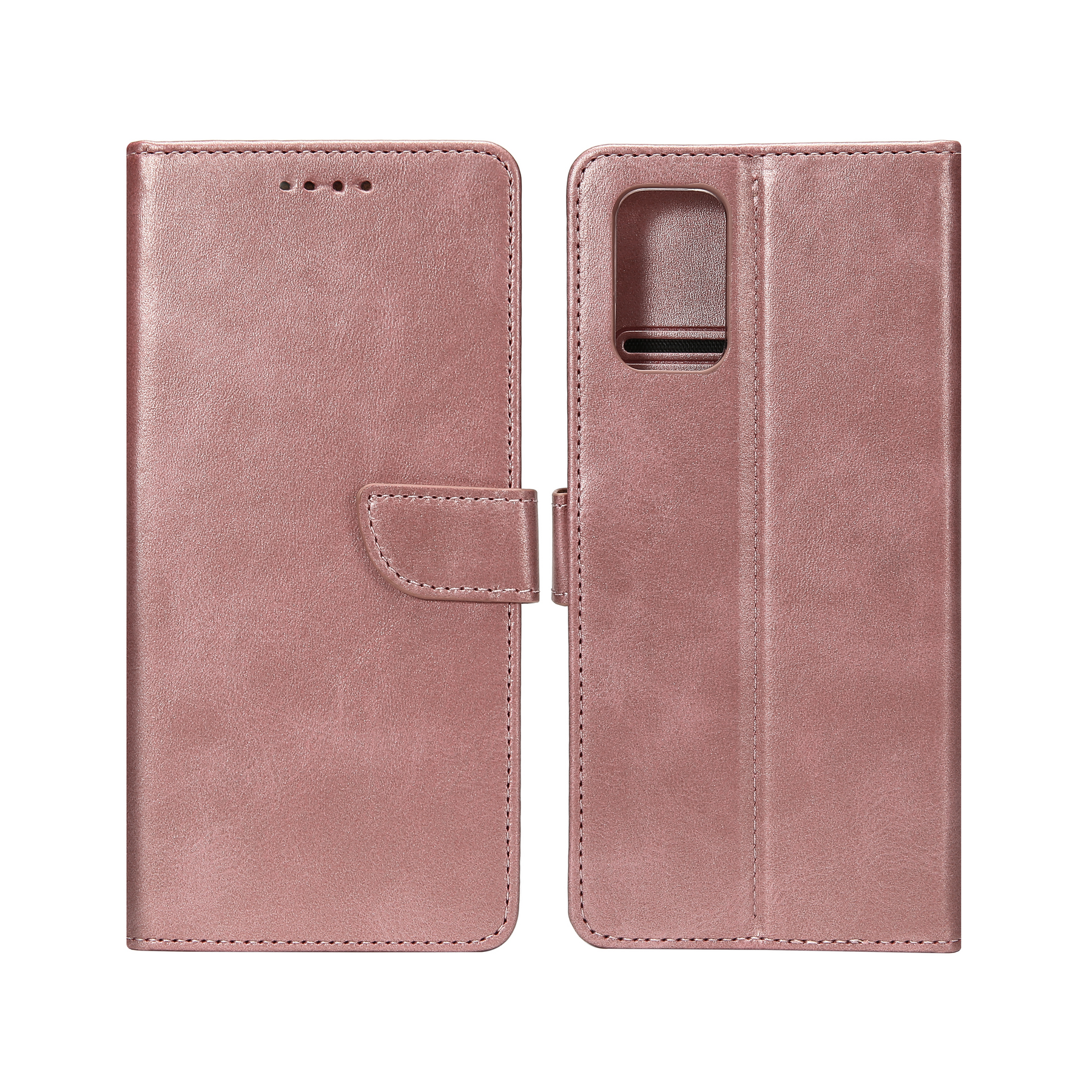 Rixus Bookcase For Samsung Galaxy A72 4G Pink