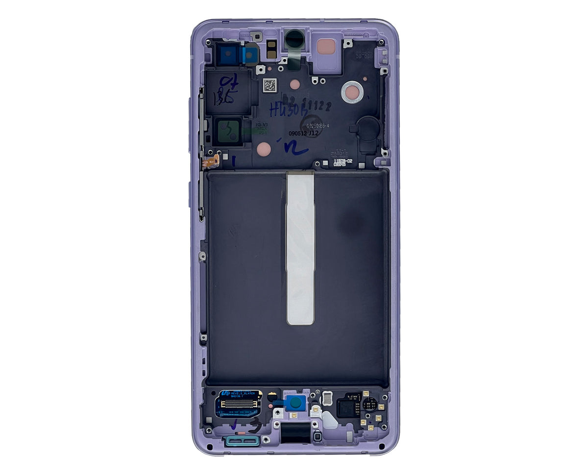 Samsung Galaxy S21 FE G990B Display And Digitizer With Frame Lavender Service Pack