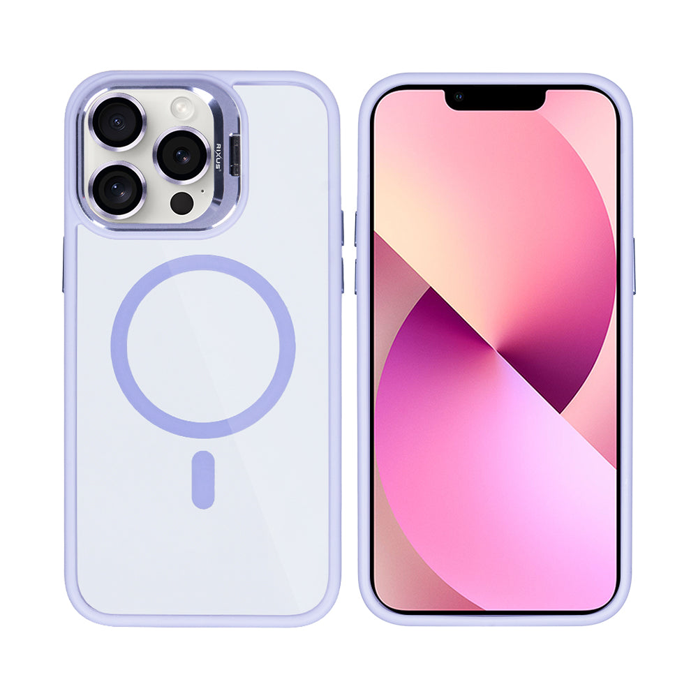 Rixus Classic 03 Case With MagSafe For iPhone 13 Pro Max Light Purple