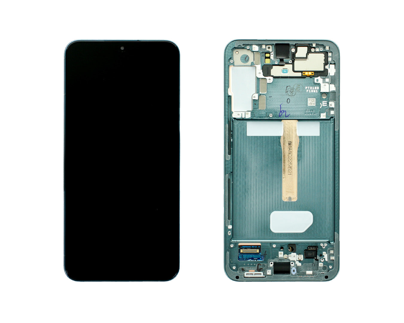 Samsung Galaxy S22 Plus S906B Display And Digitizer With Frame Green Service Pack