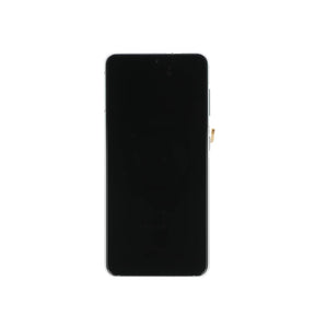 Samsung Galaxy S21 5G G991B Display And Digitizer With Frame No Camera Phantom White Service Pack